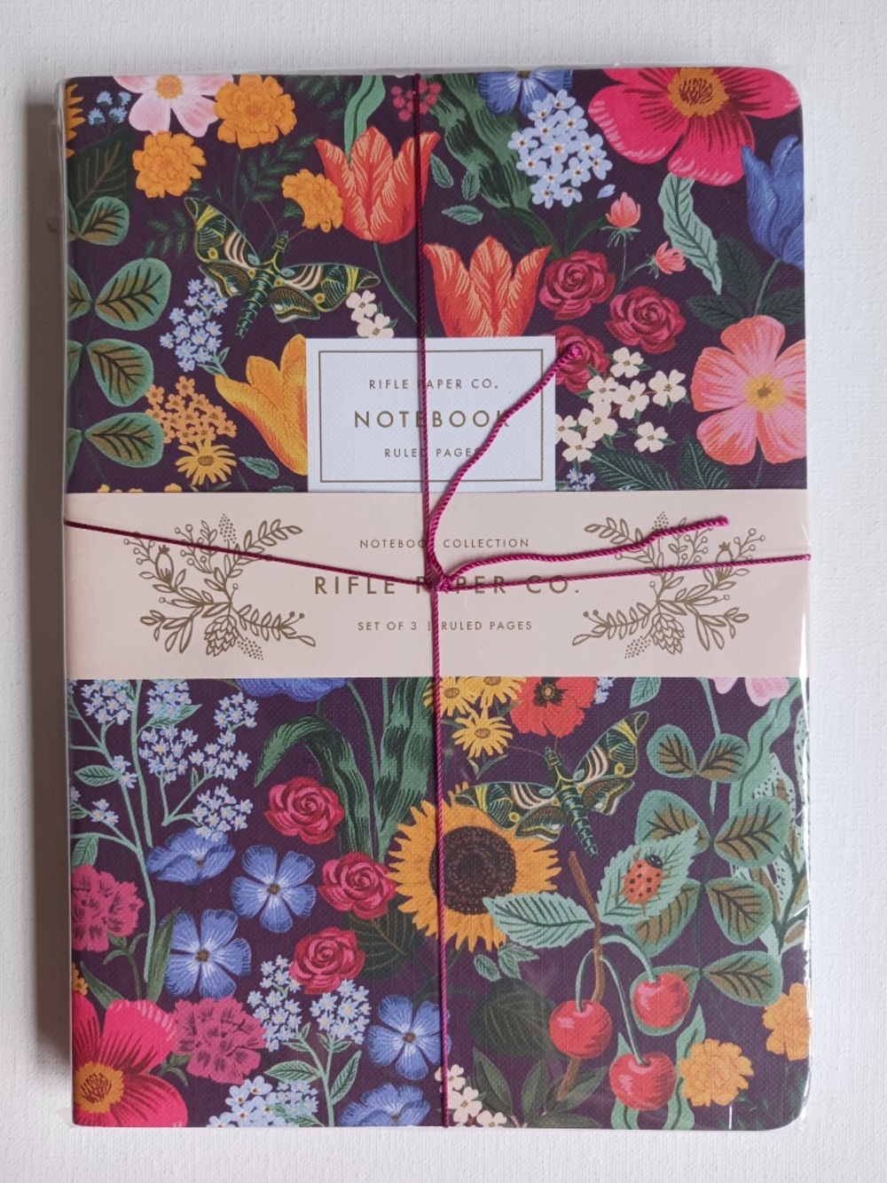 Rifle paper co stitched notebook set , new with tags , 3 notebooks
